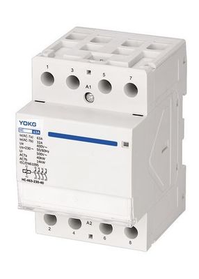 AC-contactor van standaardformaat voor huishoudelijke 50 Hz Din-rail voor industriële automatisering