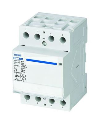 4 polen Huishoudelijke wisselstroomcontactor voor -25°C- 40°C omgevingstemperatuur en 50/60Hz